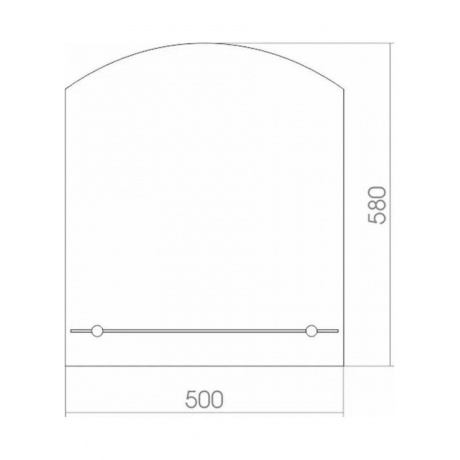 Зеркало без подсветки MIXLINE Шанс 500*580 (525479) - фото 2