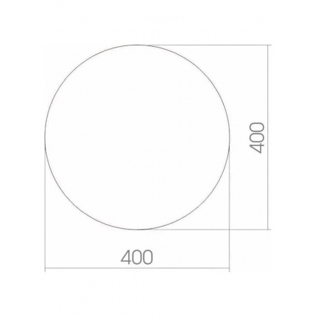 Зеркало без подсветки MIXLINE 400 (525521) - фото 2