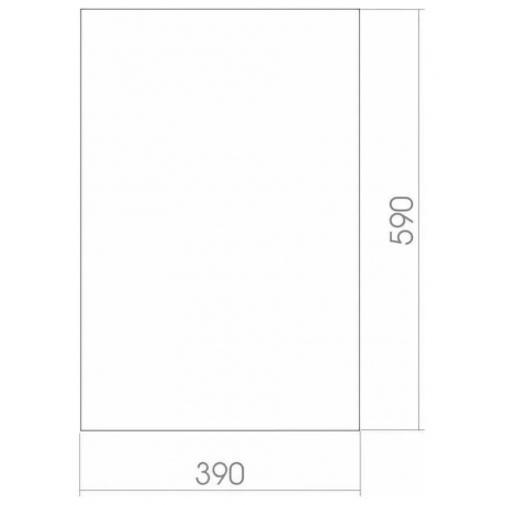 Зеркало без подсветки MIXLINE 390*590 (525023) - фото 2