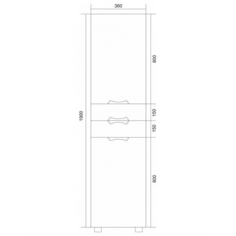 Пенал MIXLINE Этьен-36 правый (539048) - фото 3