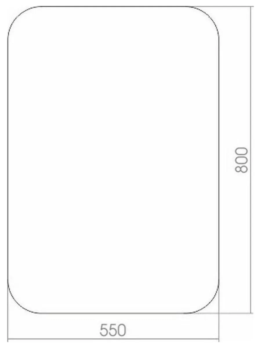 Зеркало без подсветки MIXLINE Выбор 550*800 (537559) - фото 2