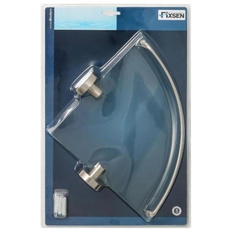 Полка FIXSEN Modern стеклянная угловая (FX-51503A) - фото 4