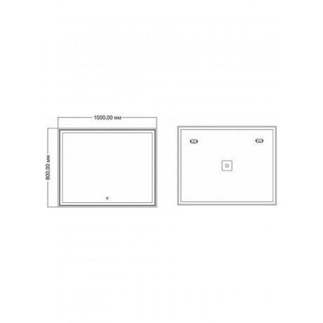 Зеркало с подсветкой MIXLINE Мелис 1000*800 (545206) - фото 2