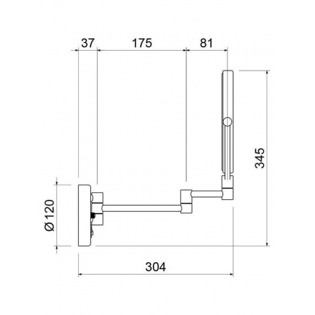 Зеркало Timo с подсветкой Saona (13376/17) - фото 2
