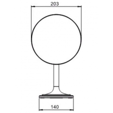 Зеркало настольное с увеличением JAVA 5х (S-M8883W) - фото 2