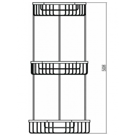Полка решетка Savol угловая тройная (S-002832-3) - фото 2