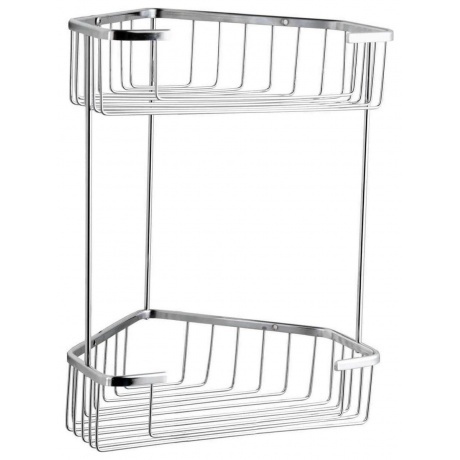 Полка FASHUN угловая двухярусная черная (A335-1)