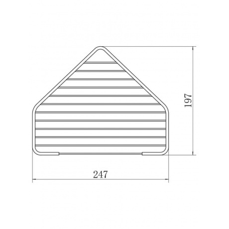 Полка FASHUN угловая двухярусная черная (A335-1) - фото 3