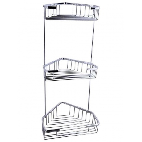 Полка FASHUN угловая трёхярусная песочная (A335-2)