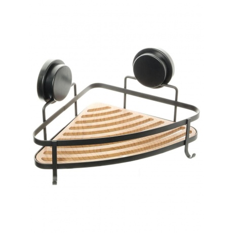 Полка Fixsen угловая одноэтажная черная  Magic (FX-920B-1) - фото 1