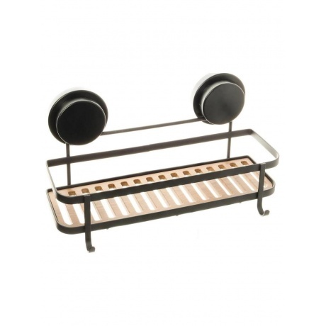 Полка Fixsen прямая одноэтажная черная Magic (FX-930B-1) - фото 1