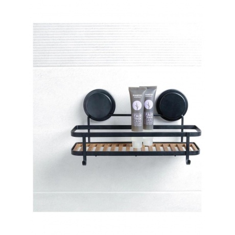 Полка Fixsen прямая одноэтажная черная Magic (FX-930B-1) - фото 4