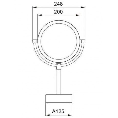 Зеркало настольное JAVA двухстороннее (S-M221W) - фото 2