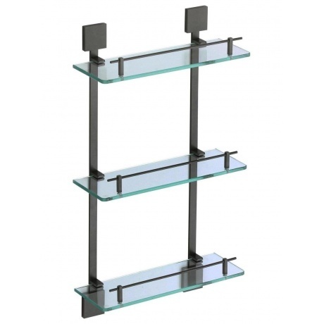 Полка Savol прямая тройная стеклянная 40см (S-06522H-3)