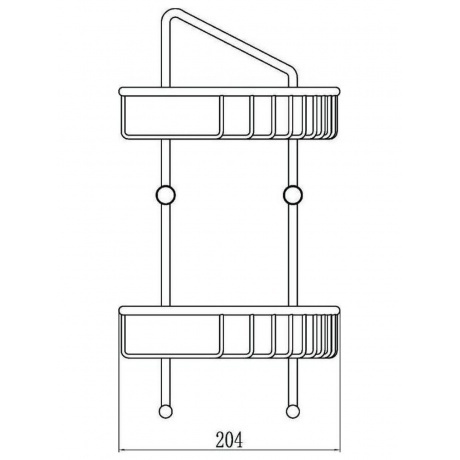 Полка Savol решетка угловая двойная (S-002723C) - фото 2
