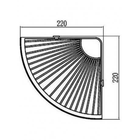 Полка Savol решетка угловая двойная (S-005854-2) - фото 3