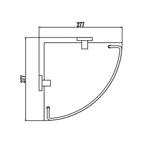 Полка Savol угловая двойная стеклянная (S-065322A) - фото 3