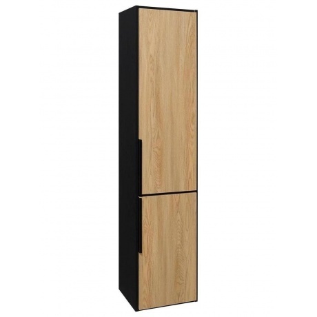 Пенал Runo правый подвесной дуб черный Мальта 35 (00-00001095)