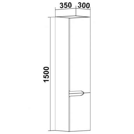 Пенал Runo правый  Стокгольм 35 (00-00001125) - фото 5
