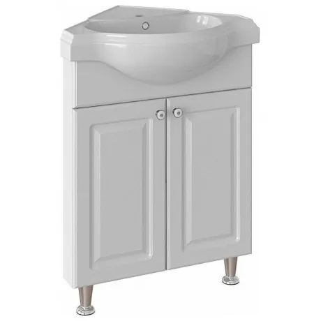 Тумба под раковину Runo угловая (под умывальник Классик 65) Клас...