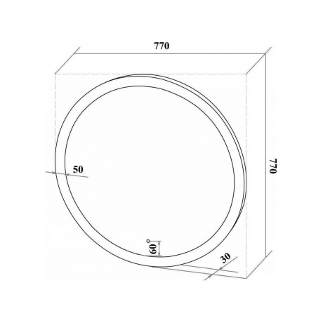 Зеркало RUNO с подсветкой D770 Руан Led (00-00001291) - фото 6