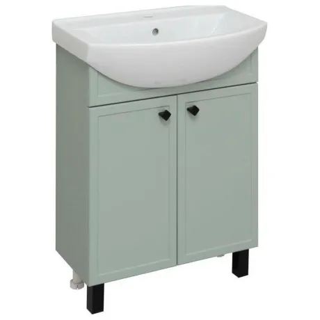Тумба под раковину Runo мята (под умывальник Best 65 ) Римини 65...