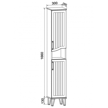 Пенал Runo правый  Марсель 30 (00-00001000) - фото 5