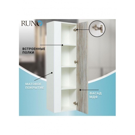 Пенал Runo универсальный подвесной Вудлайн 35 (00-00001012) - фото 7