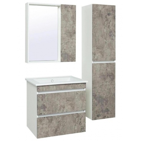 Пенал Runo универсальный серый бетон Манхэттен 35 (00-00001020) - фото 2