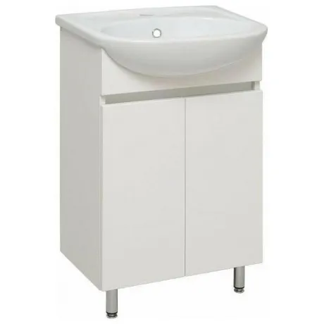 Тумба под раковину Runo белая (под умывальник Уют 50 ) Лада 50 (...