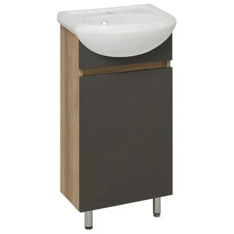 Тумба под раковину Runo графит (под умывальник Манго 40 ) Лада 4...