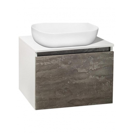 

Тумба под раковину Runo железный камень Бари 60 (00-00001378)