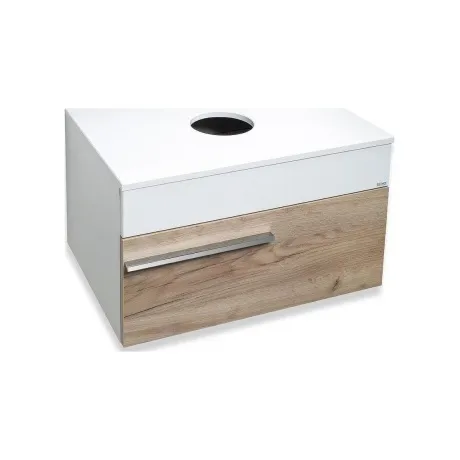 Тумба под раковину Runo подвесная крафтовый дуб Вудлайн 65 (00-0...