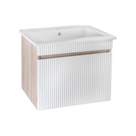 

Тумба под раковину Runo крафтовый дуб (под умывальник Оскар 65) Модена 65 (00-00001425)