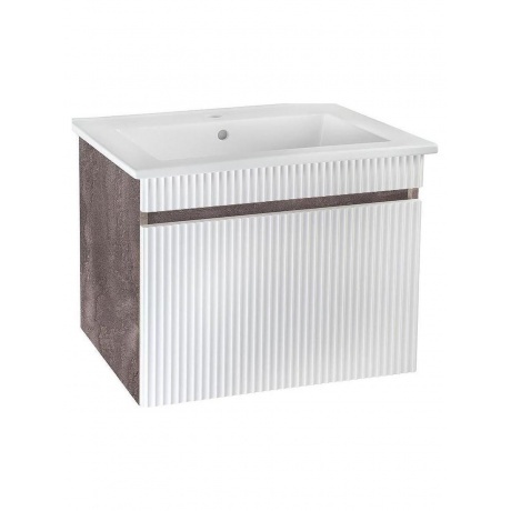 

Тумба под раковину Runo железный камень (под умывальник Оскар 75) Модена 75 (00-00001426)