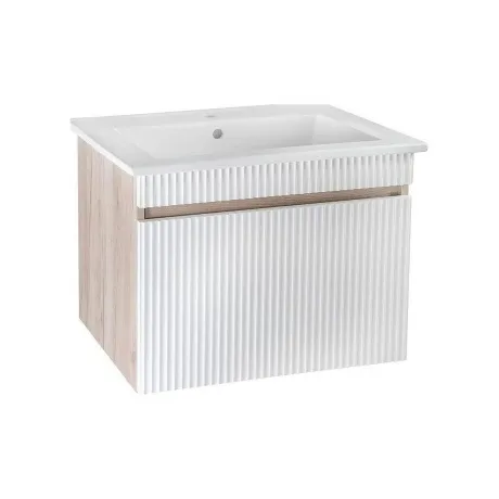 Тумба под раковину Runo крафтовый дуб (под умывальник Оскар 75) ...