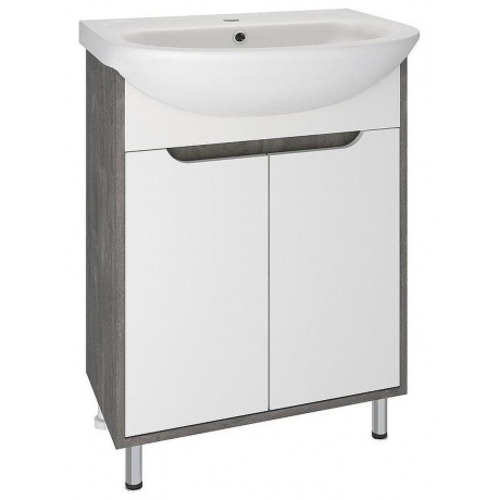 

Тумба под раковину Runo железный камень (под умывальник Уют 60) Эко 60 (00-00001338)