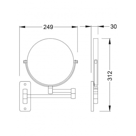 Зеркало Timo Saona черное золото (13076/18) - фото 4
