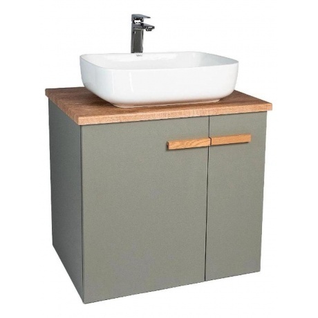 Тумба VIANT "Мюнхен" COMO 70 2 ств подвесная хаки 425х655х620 (V...