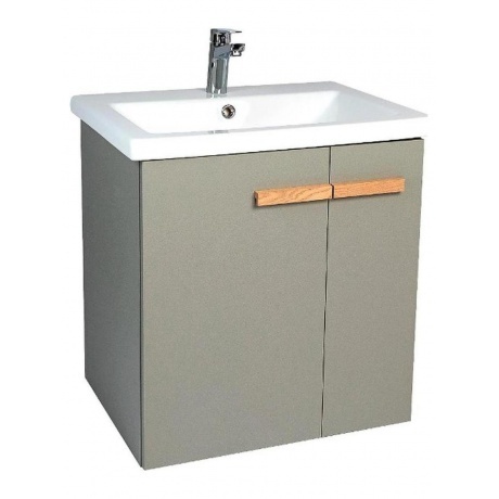 Тумба VIANT "Мюнхен" COMO 80 2 ств подвесная хаки 425х760х620 (V...