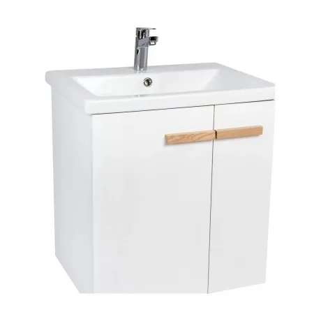 Тумба VIANT "Мюнхен" COMO 60 2 ств подвесная белая 430х560х620 (...