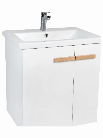 Тумба VIANT "Мюнхен" COMO 80 2 ств подвесная белая 425х760х620 (...