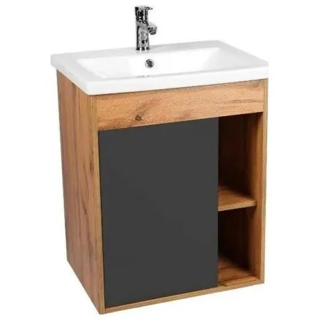 Тумба VIANT "Бостон" COMO 70 1 ств графит 425х655х820 (VBOS70COG...