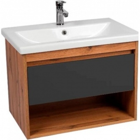 

Тумба VIANT "Бостон" COMO 50 1 ящик подвесная графит 380х460х500 (VBOS50COG-T1YP)