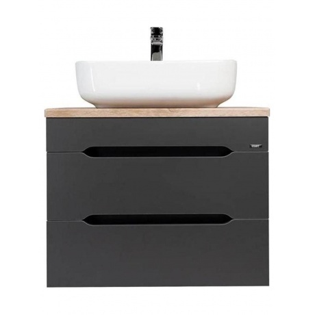 Тумба VIANT "Марсель" 2 ящика со столешницей L57 подвесная графи...