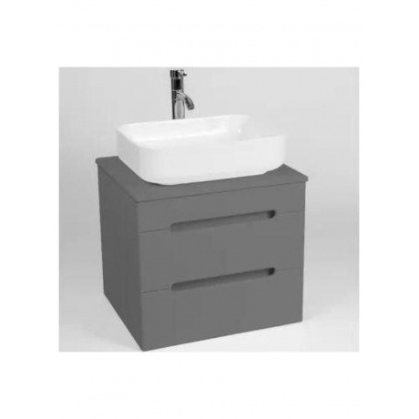 Тумба VIANT "Марсель" COMO 70 2 ящика подвесная графит 425х655х5...