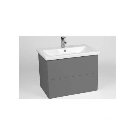 Тумба VIANT "София" COMO 70 2 ящика подвесная графит 425х655х500...