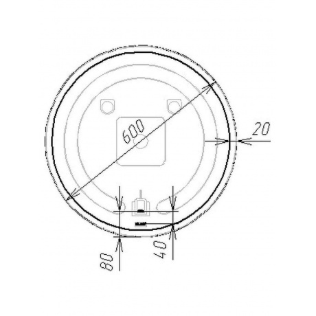 Зеркало VIANT &quot;Мюнхен&quot; 60х60 LED подсветка  (VMUN60-ZLED) - фото 4