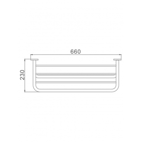 Полка для полотенец Haiba хром (HB804) - фото 2