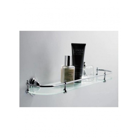 Полка стеклянная Haiba хром (HB1507) - фото 3